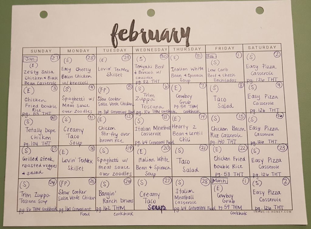 February calendar Darcie #39 s Dish